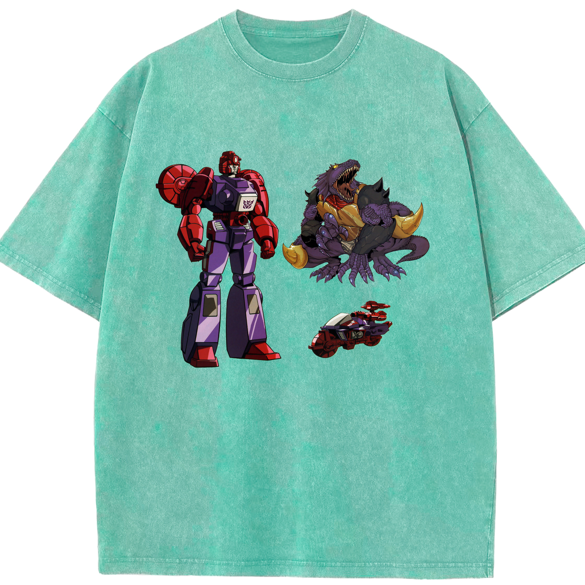（画像用）  綿100% ヴィンテージ風 半袖Tシャツ（フロントプリント）